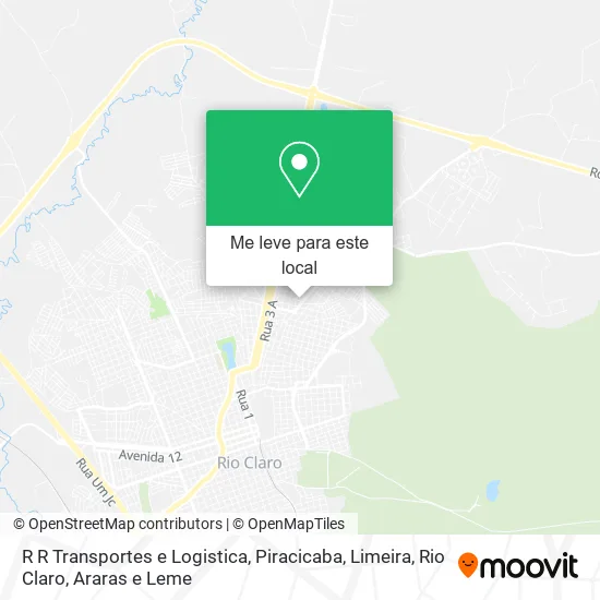 R R Transportes e Logistica mapa