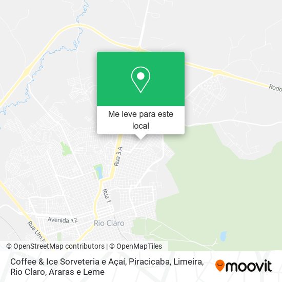 Coffee & Ice Sorveteria e Açaí mapa