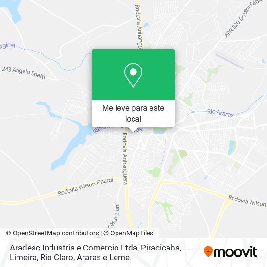 Aradesc Industria e Comercio Ltda mapa