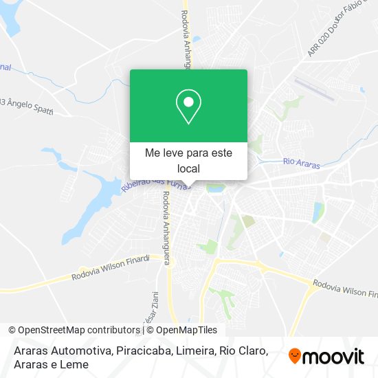 Araras Automotiva mapa