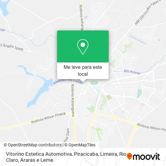 Vitorino Estetica Automotiva mapa