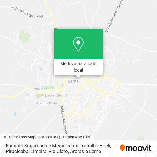 Faggion Segurança e Medicina do Trabalho Eireli mapa