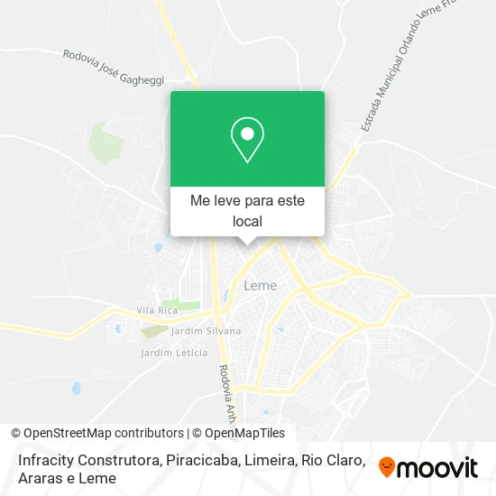 Infracity Construtora mapa