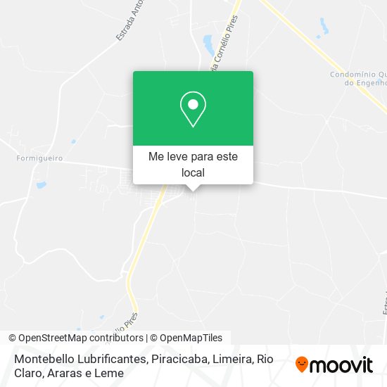 Montebello Lubrificantes mapa