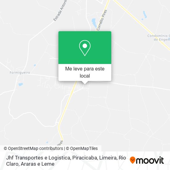 Jhf Transportes e Logistica mapa