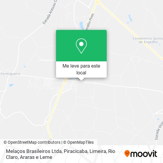 Melaços Brasileiros Ltda mapa