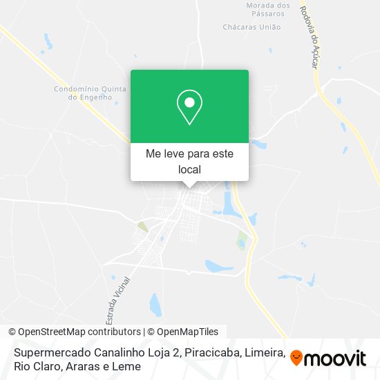 Supermercado Canalinho Loja 2 mapa