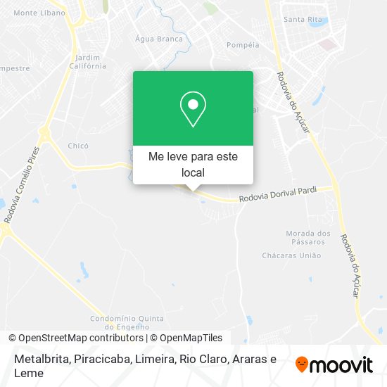Metalbrita mapa