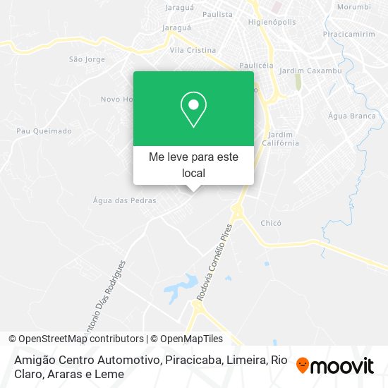 Amigão Centro Automotivo mapa