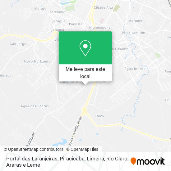 Portal das Laranjeiras mapa
