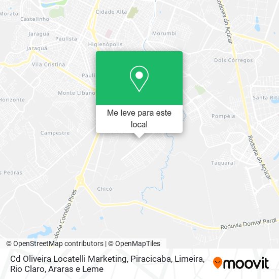 Cd Oliveira Locatelli Marketing mapa