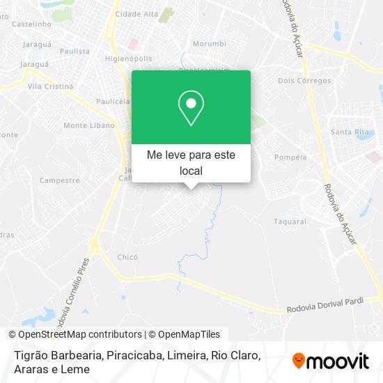 Tigrão Barbearia mapa