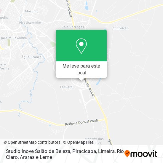 Studio Inove Salão de Beleza mapa