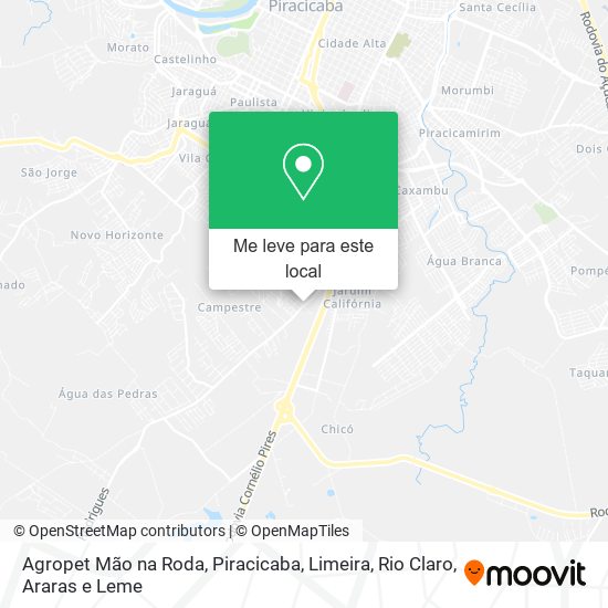 Agropet Mão na Roda mapa