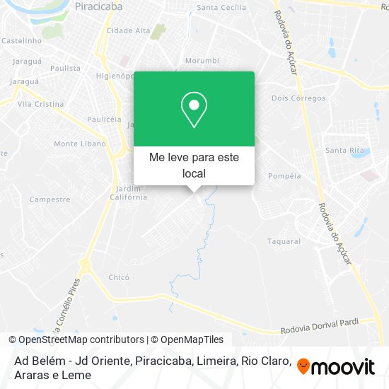 Ad Belém - Jd Oriente mapa