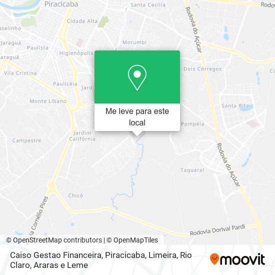 Caiso Gestao Financeira mapa