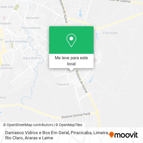 Damasco Vidros e Box Em Geral mapa