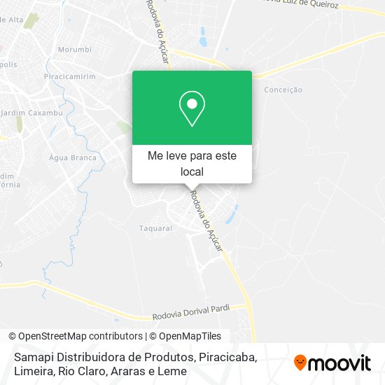 Samapi Distribuidora de Produtos mapa