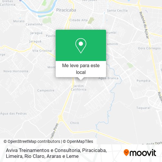 Aviva Treinamentos e Consultoria mapa