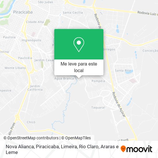 Nova Alianca mapa