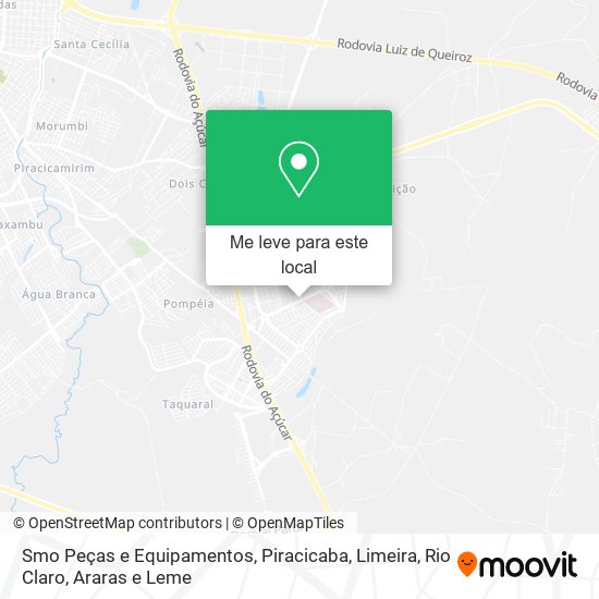 Smo Peças e Equipamentos mapa