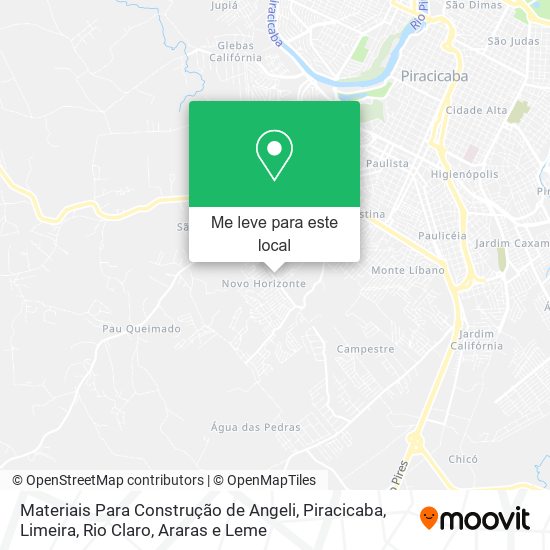 Materiais Para Construção de Angeli mapa