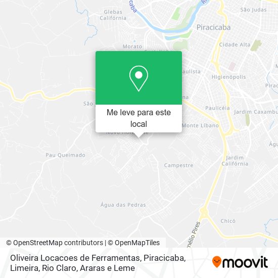 Oliveira Locacoes de Ferramentas mapa