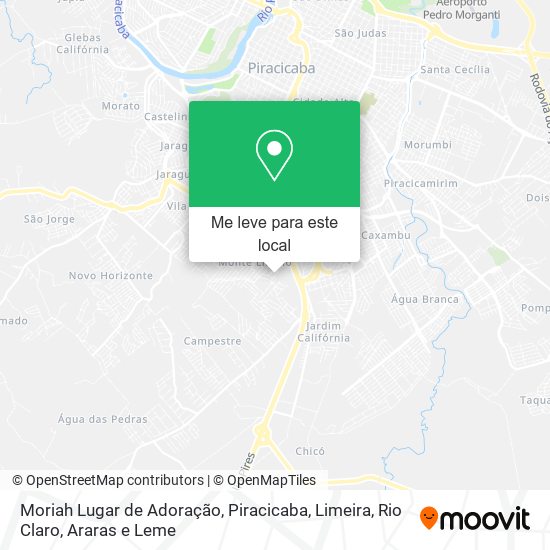 Moriah Lugar de Adoração mapa