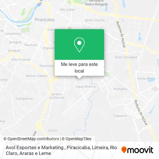 Avol Esportes e Marketing. mapa