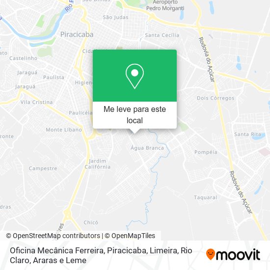 Oficina Mecânica Ferreira mapa