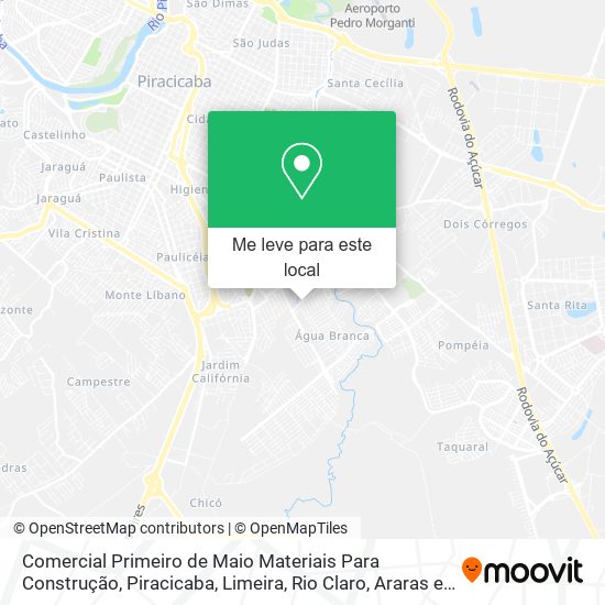 Comercial Primeiro de Maio Materiais Para Construção mapa