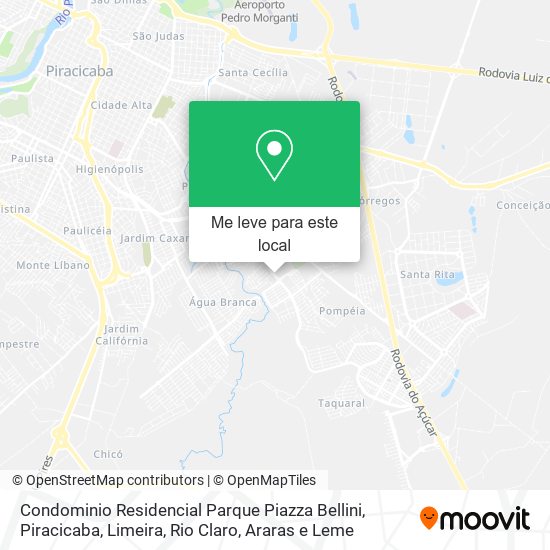 Condominio Residencial Parque Piazza Bellini mapa