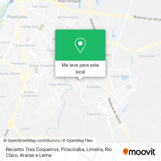 Recanto Tres Coqueiros mapa