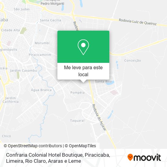 Confraria Colonial Hotel Boutique mapa