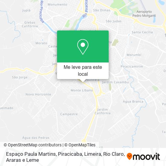 Espaço Paula Martins mapa