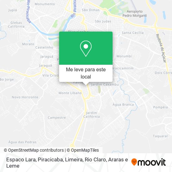 Espaco Lara mapa
