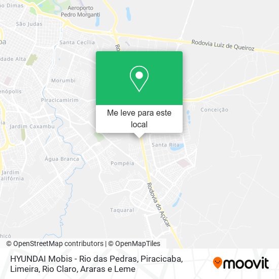 HYUNDAI Mobis - Rio das Pedras mapa