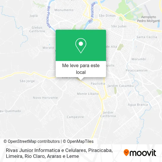 Rivas Junior Informatica e Celulares mapa