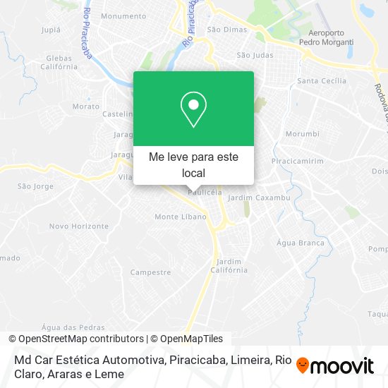 Md Car Estética Automotiva mapa