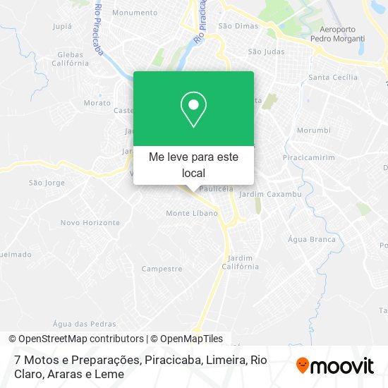 7 Motos e Preparações mapa