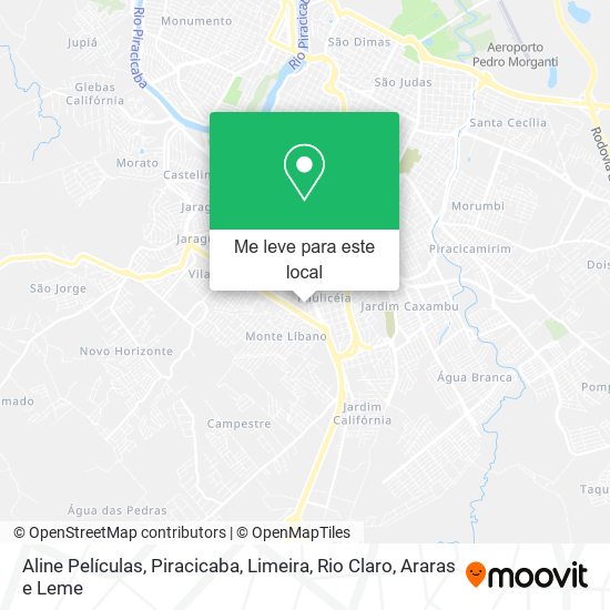 Aline Películas mapa