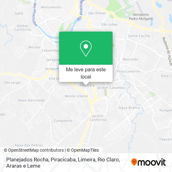 Planejados Rocha mapa