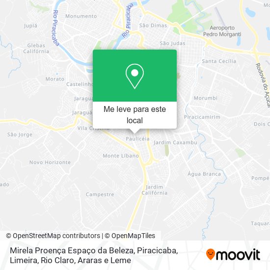 Mirela Proença Espaço da Beleza mapa