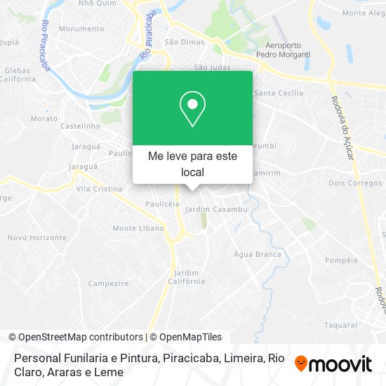 Personal Funilaria e Pintura mapa