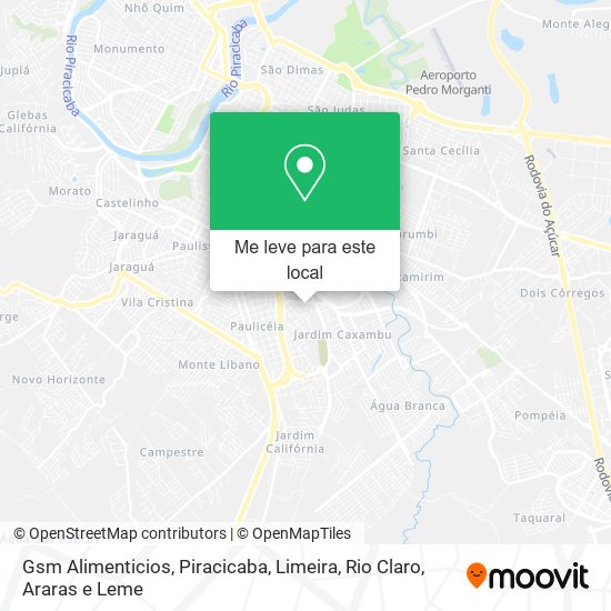 Gsm Alimenticios mapa