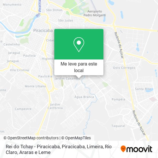 Rei do Tchay - Piracicaba mapa