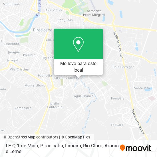 I.E.Q 1 de Maio mapa