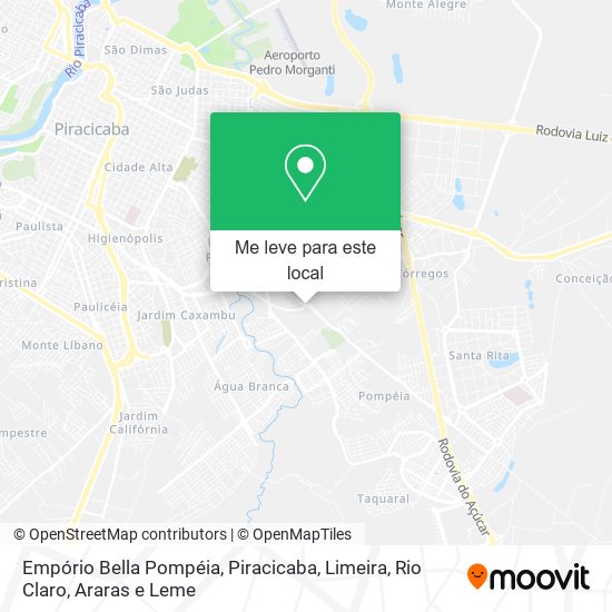 Empório Bella Pompéia mapa