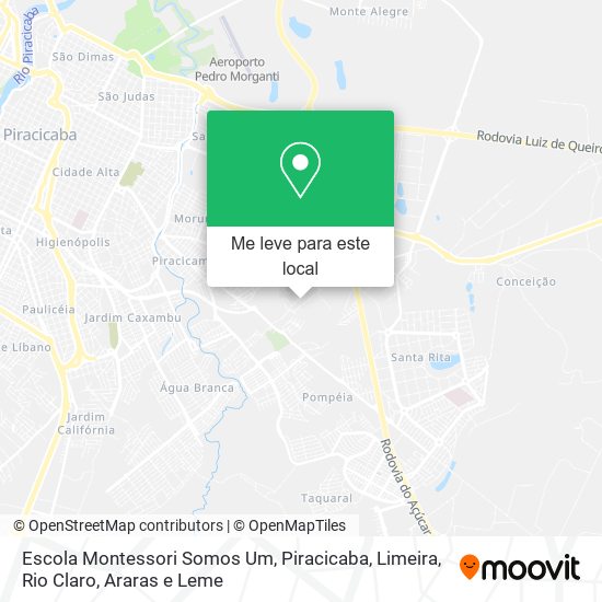 Escola Montessori Somos Um mapa