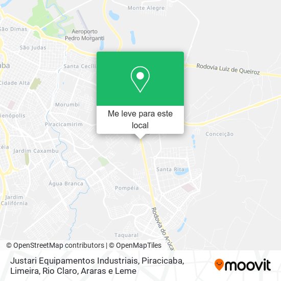 Justari Equipamentos Industriais mapa